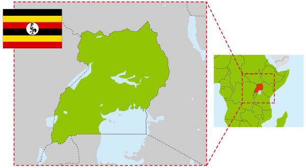 ウガンダの場所